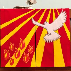 red and yellow cross flag